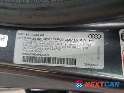 Zdjęcie 12 z 13 samochodu: 2017 AUDI A7 COMPETITION PRESTIGE VIN:WAUW3AFC4HN058617 - miniatura