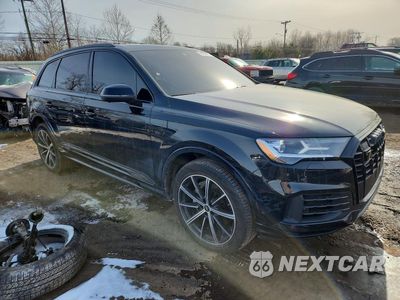Czwarte zdjęcie samochodu z boku: 2022 AUDI Q7 PREMIUM PLUS VIN:WA1LXBF7XND008691 - miniatura