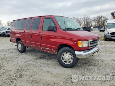 Czwarte zdjęcie samochodu z boku: 2001 FORD ECONOLINE E350 SUPER DUTY WAGON VIN:1FBSS31LX1HA96563 - miniatura