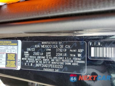 Zdjęcie 12 z 12 samochodu: 2023 KIA FORTE LX VIN:3KPF24AD1PE630253 - miniatura