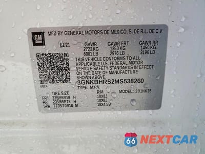 Zdjęcie 13 z 13 samochodu: 2021 CHEVROLET BLAZER 2LT VIN:3GNKBHRS2MS538260 - miniatura