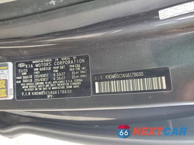 Zdjęcie 13 z 13 samochodu: 2016 KIA SEDONA LX VIN:KNDMB5C14G6178630 - miniatura