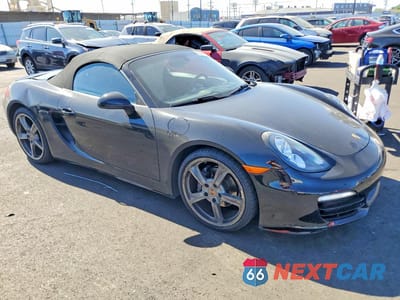 Czwarte zdjęcie samochodu z boku: 2014 PORSCHE BOXSTER VIN:WP0CA2A81ES120377 - miniatura