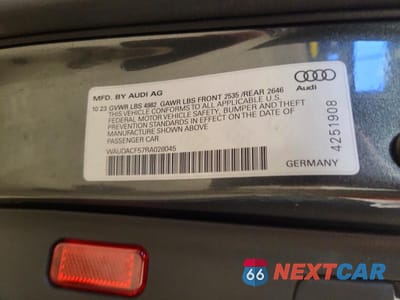 Zdjęcie 12 z 12 samochodu: 2024 AUDI A5 PREMIUM 45 VIN:WAUDACF57RA028045 - miniatura
