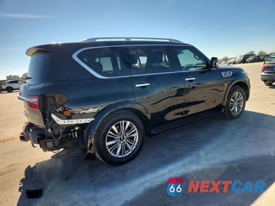 Trzecie zdjęcie samochodu z tyłu: 2020 INFINITI QX80 LUXE VIN:JN8AZ2NF4L9702796 - miniatura