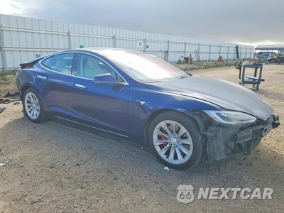 Czwarte zdjęcie samochodu z boku: 2017 TESLA MODEL S VIN:5YJSA1E48HF227554 - miniatura