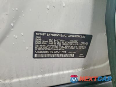 Zdjęcie 13 z 13 samochodu: 2017 BMW X5 XDRIVE35I VIN:5UXKR0C35H0V76701 - miniatura