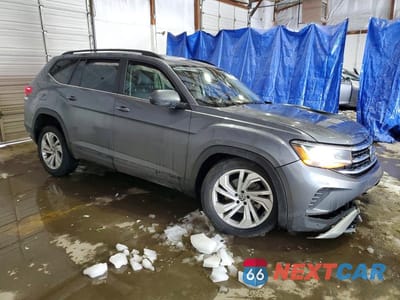 Czwarte zdjęcie samochodu z boku: 2021 VOLKSWAGEN ATLAS SE VIN:1V2HR2CAXMC586640 - miniatura