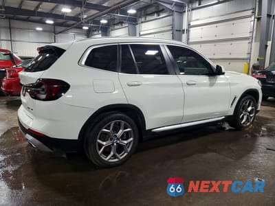 Trzecie zdjęcie samochodu z tyłu: 2022 BMW X3 XDRIVE30I VIN:5UX53DP04N9M92401 - miniatura