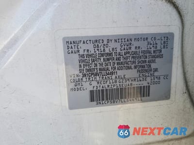 Zdjęcie 13 z 14 samochodu: 2020 NISSAN KICKS S VIN:3N1CP5BV7LL544911 - miniatura