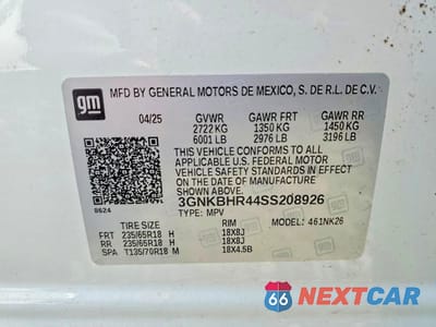 Zdjęcie 14 z 14 samochodu: 2025 CHEVROLET BLAZER 2LT VIN:3GNKBHR44SS208926 - miniatura