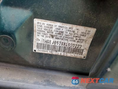 Zdjęcie 12 z 12 samochodu: 1999 HONDA CIVIC LX VIN:1HGEJ6579XL020222 - miniatura