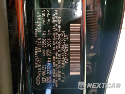 Zdjęcie 12 z 12 samochodu: 2022 HYUNDAI ELANTRA SEL VIN:KMHLN4AG5NU251254 - miniatura