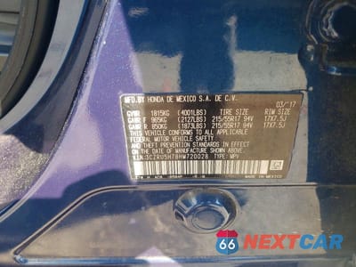Zdjęcie 13 z 13 samochodu: 2017 HONDA HR-V EXL VIN:3CZRU5H78HM720028 - miniatura