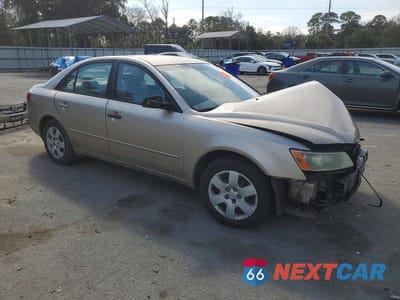 Czwarte zdjęcie samochodu z boku: 2006 HYUNDAI SONATA GL VIN:KMHET46C56A114435 - miniatura