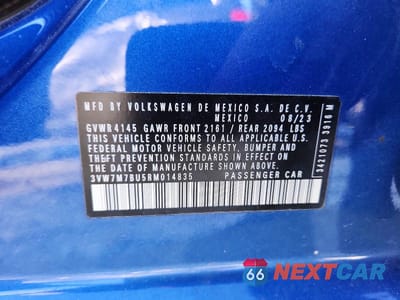 Zdjęcie 13 z 13 samochodu: 2024 VOLKSWAGEN JETTA SE VIN:3VW7M7BU5RM014835 - miniatura