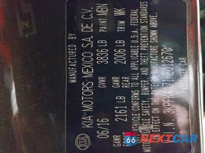 Zdjęcie 12 z 12 samochodu: 2017 KIA FORTE LX VIN:3KPFK4A71HE012670 - miniatura