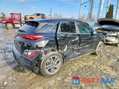 Trzecie zdjęcie samochodu z tyłu: 2023 HYUNDAI KONA N LINE VIN:KM8K3CA36PU031651 - miniatura