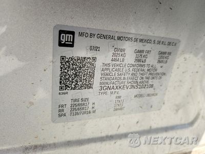 Zdjęcie 14 z 15 samochodu: 2022 CHEV EQUINOX LT VIN:3GNAXKEV3NS102108 - miniatura