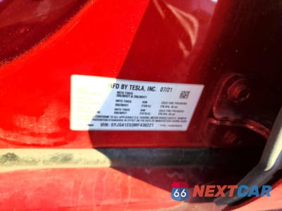 Zdjęcie 12 z 13 samochodu: 2021 TESLA MODEL S VIN:5YJSA1E53MF436221 - miniatura