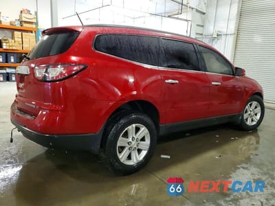 Trzecie zdjęcie samochodu z tyłu: 2013 CHEVROLET TRAVERSE LT VIN:1GNKVJKD6DJ188059 - miniatura