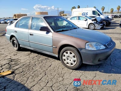 Czwarte zdjęcie samochodu z boku: 2000 HONDA CIVIC LX VIN:2HGEJ6576YH585414 - miniatura