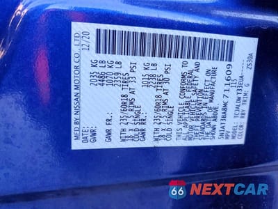 Zdjęcie 13 z 13 samochodu: 2021 NISSAN ROGUE SV VIN:5N1AT3BA8MC711609 - miniatura