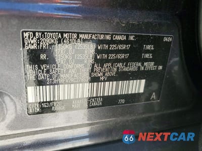 Zdjęcie 13 z 13 samochodu: 2024 TOYOTA RAV4 LE VIN:2T3H1RFV2RC278531 - miniatura