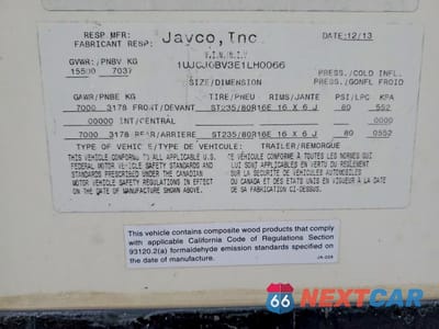 Zdjęcie 10 z 10 samochodu: 2014 JAYCO EAGLE PREMIER CAMPER VIN:1UJCJ0BV3E1LH0066 - miniatura