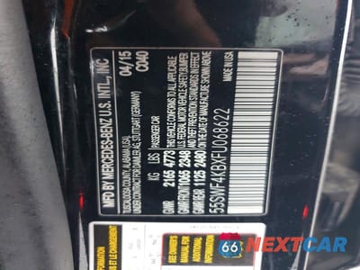 Zdjęcie 12 z 12 samochodu: 2015 MERCEDES-BENZ C 300 4MATIC VIN:55SWF4KBXFU068622 - miniatura
