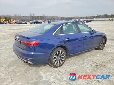 Trzecie zdjęcie samochodu z tyłu: 2021 AUDI A4 PREMIUM 40 VIN:WAUABAF41MA014386 - miniatura