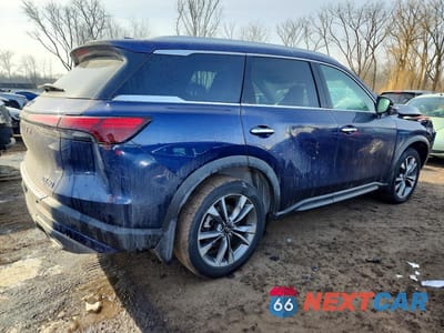 Trzecie zdjęcie samochodu z tyłu: 2022 INFINITI QX60 LUXE VIN:5N1DL1FS7NC330999 - miniatura
