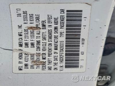 Zdjęcie 12 z 13 samochodu: 2013 HONDA ACCORD SPORT VIN:1HGCR2F57DA283015 - miniatura