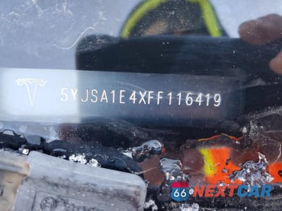 Zdjęcie 12 z 12 samochodu: 2015 TESLA MODEL S VIN:5YJSA1E4XFF116419 - miniatura