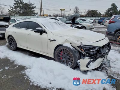 Czwarte zdjęcie samochodu z boku: 2023 MERCEDES-BENZ AMG GT 53 VIN:W1K7X6BB2PA062683 - miniatura