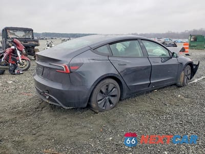 Trzecie zdjęcie samochodu z tyłu: 2025 TESLA MODEL 3 VIN:5YJ3E1EA6SF070225 - miniatura
