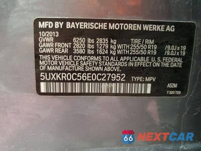 Zdjęcie 13 z 13 samochodu: 2014 BMW X5 XDRIVE35I VIN:5UXKR0C56E0C27952 - miniatura