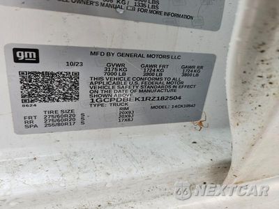 Zdjęcie 12 z 12 samochodu: 2024 CHEVROLET SILVERADO VIN:1GCPDBEK1RZ182504 - miniatura