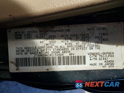 Zdjęcie 13 z 13 samochodu: 1994 TOYOTA 4RUNNER VIN:JT3VN39W1R0153925 - miniatura