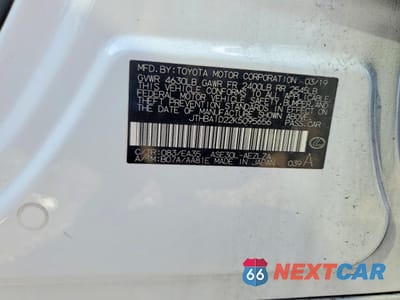 Zdjęcie 12 z 13 samochodu: 2019 LEXUS IS VIN:JTHBA1D22K5095656 - miniatura