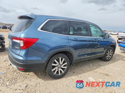 Trzecie zdjęcie samochodu z tyłu: 2019 HONDA PILOT EXL VIN:5FNYF6H53KB027377 - miniatura
