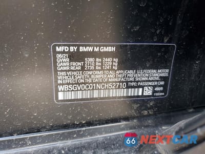Zdjęcie 12 z 13 samochodu: 2022 BMW M8 VIN:WBSGV0C01NCH52710 - miniatura