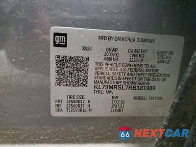 Zdjęcie 14 z 14 samochodu: 2024 CHEVROLET TRAILBLAZER LT VIN:KL79MRSL7RB181989 - miniatura