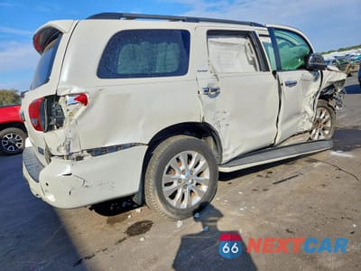 Trzecie zdjęcie samochodu z tyłu: 2010 TOYOTA SEQUOIA PLATINUM VIN:5TDYY5G19AS028417 - miniatura