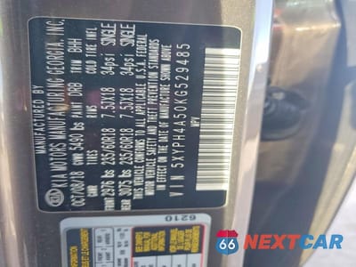 Zdjęcie 13 z 13 samochodu: 2019 KIA SORENTO EX VIN:5XYPH4A50KG529485 - miniatura
