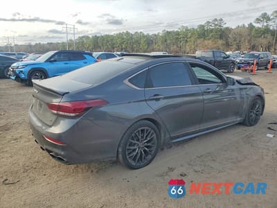 Trzecie zdjęcie samochodu z tyłu: 2018 GENESIS G80 3.3T SPORT VIN:KMHGN4JB4JU215958 - miniatura