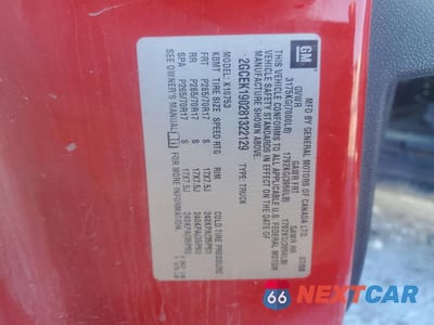 Zdjęcie 12 z 13 samochodu: 2008 CHEVROLET SILVERADO K1500 VIN:2GCEK190281322129 - miniatura