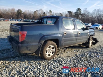 Trzecie zdjęcie samochodu z tyłu: 2011 HONDA RIDGELINE RT VIN:5FPYK1F25BB003161 - miniatura