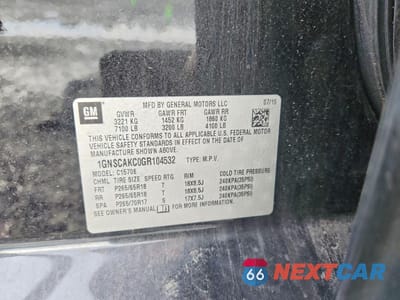 Zdjęcie 13 z 14 samochodu: 2016 CHEVROLET TAHOE C1500 LS VIN:1GNSCAKC0GR104532 - miniatura