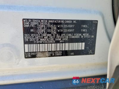 Zdjęcie 12 z 12 samochodu: 2025 TOYOTA RAV4 LE VIN:2T3H1RFV3SC308626 - miniatura